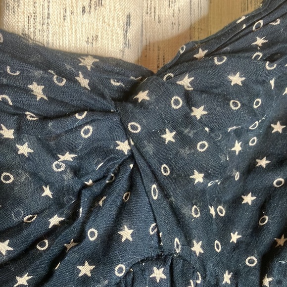 Etoile Isabel Marant vintage cotton star print bandeau jumpsuit 1= xs/s - Picture 5 of 11